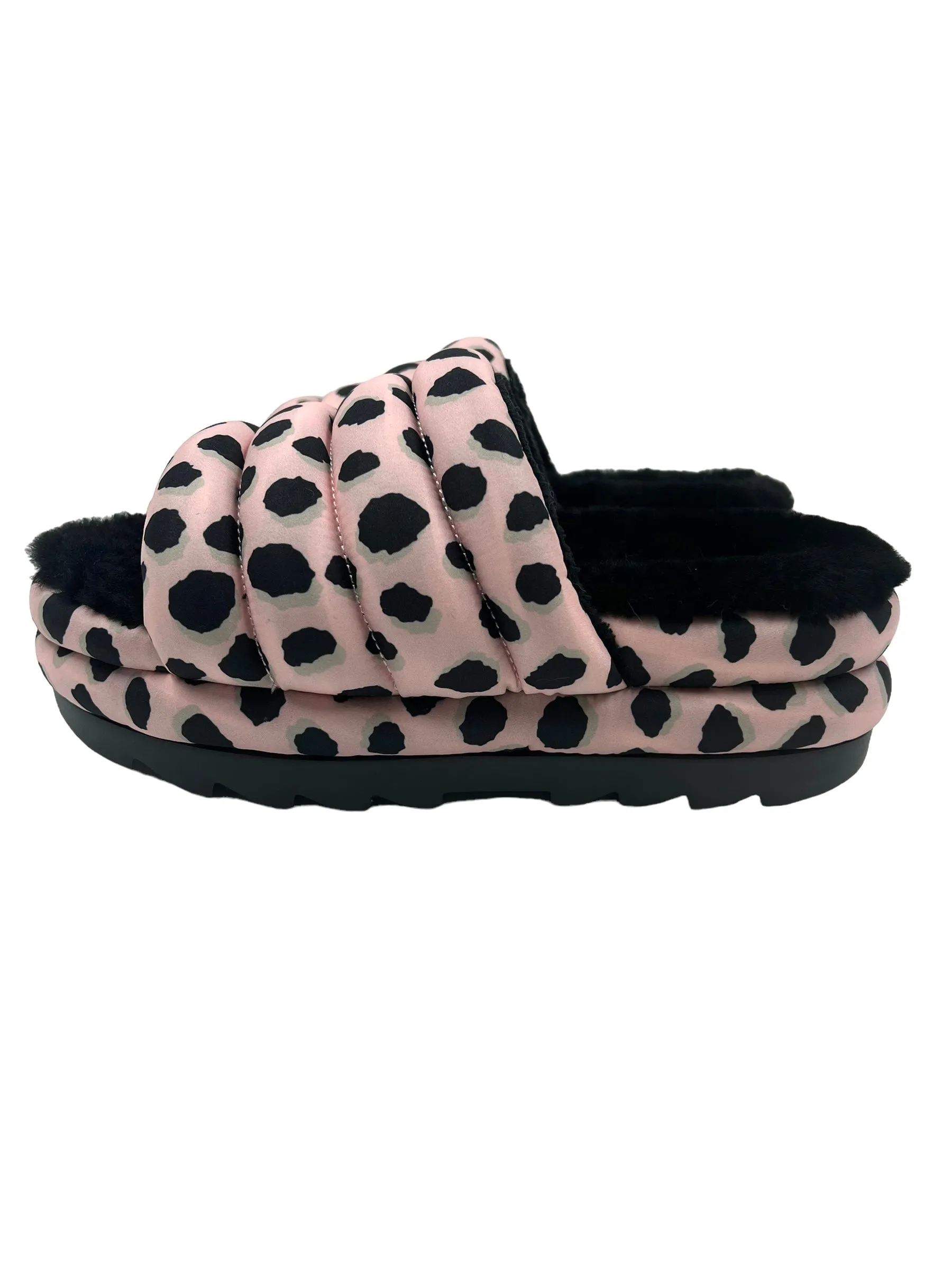 Ugg Size 9 Pink Cheetah Print Maxi Slides