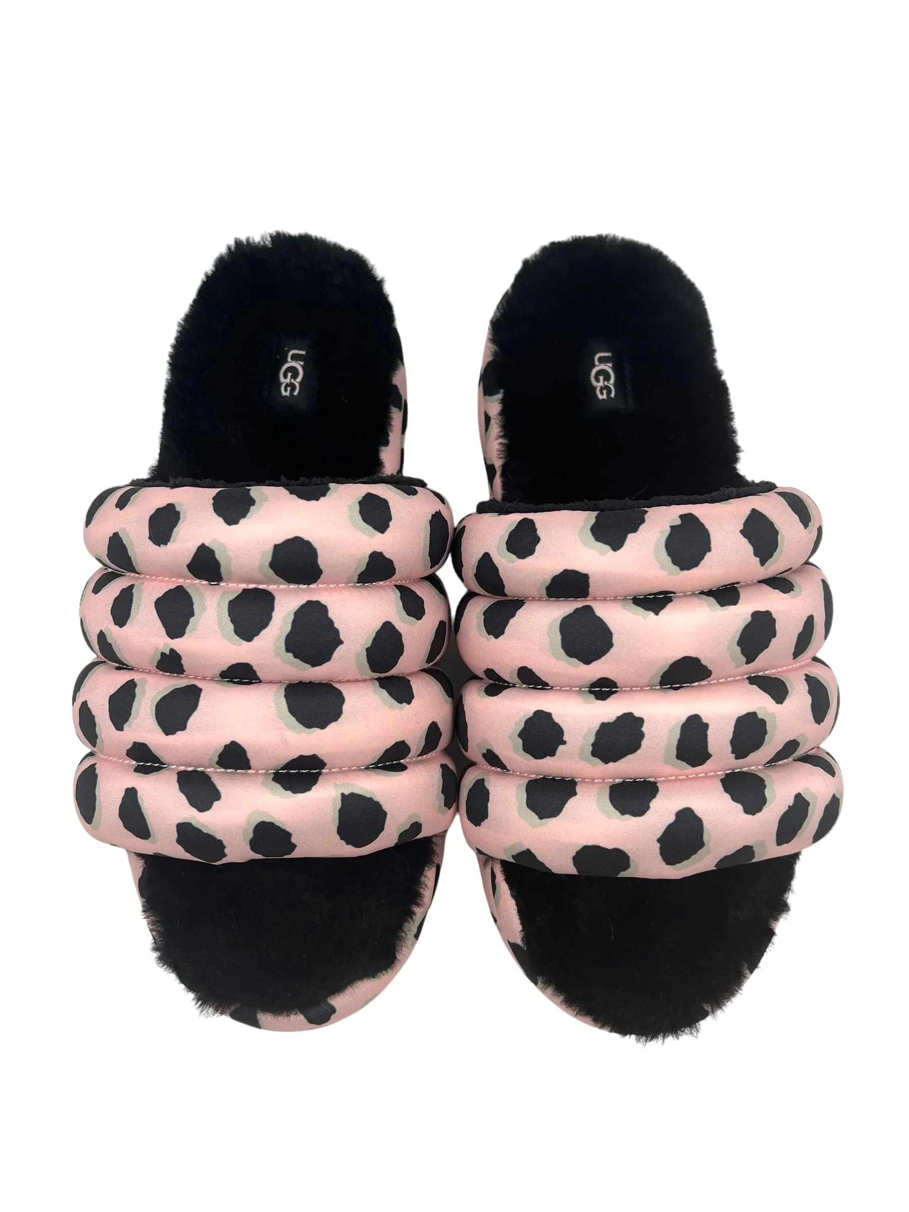 Ugg Size 9 Pink Cheetah Print Maxi Slides