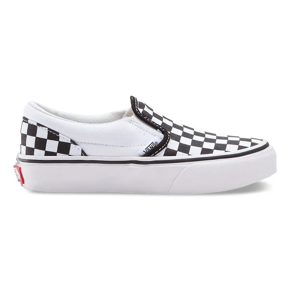 Vans Kids Checkerboard Slip-On Black/White