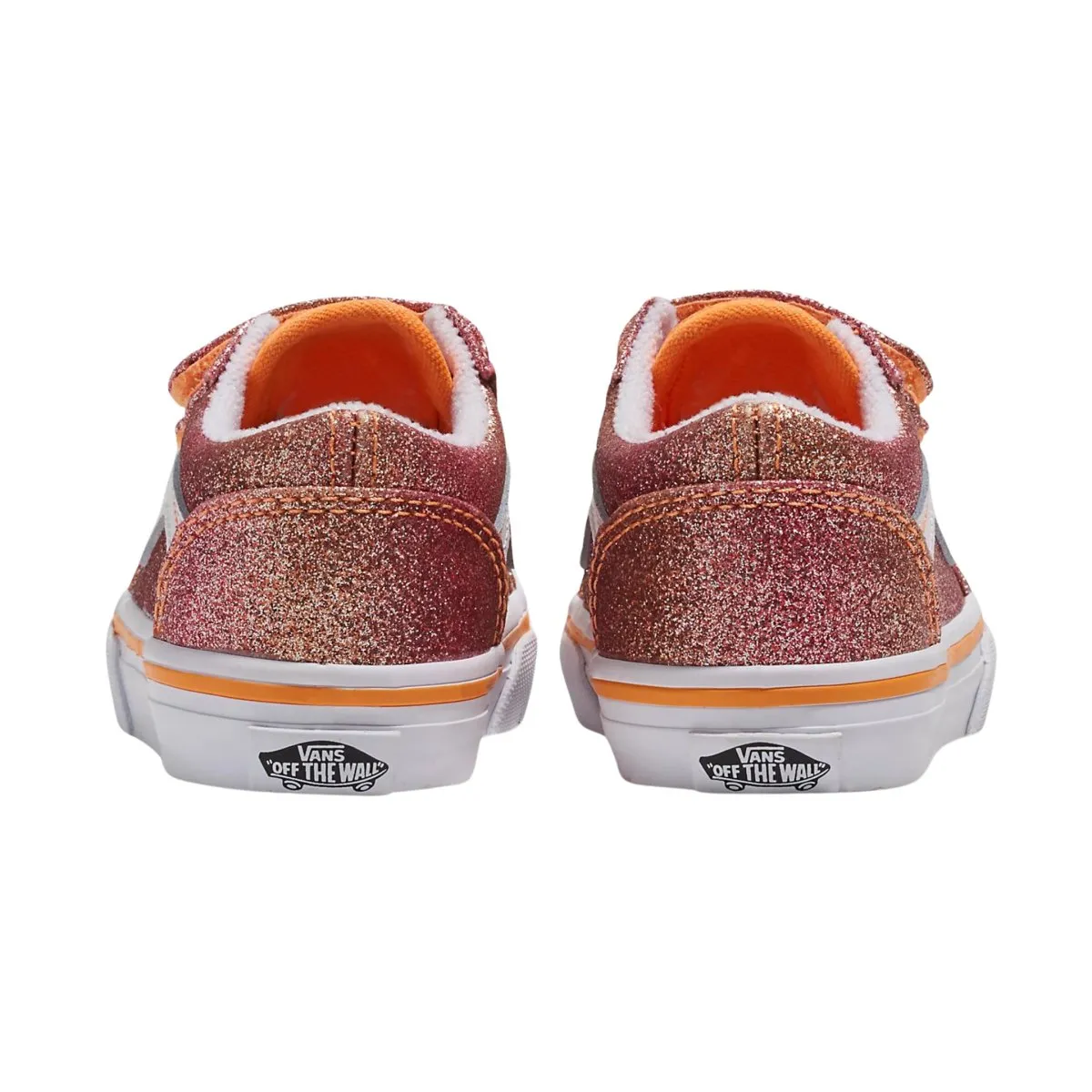 Vans Toddler's Old Skool V Sunrise Glitter/Multi/True White