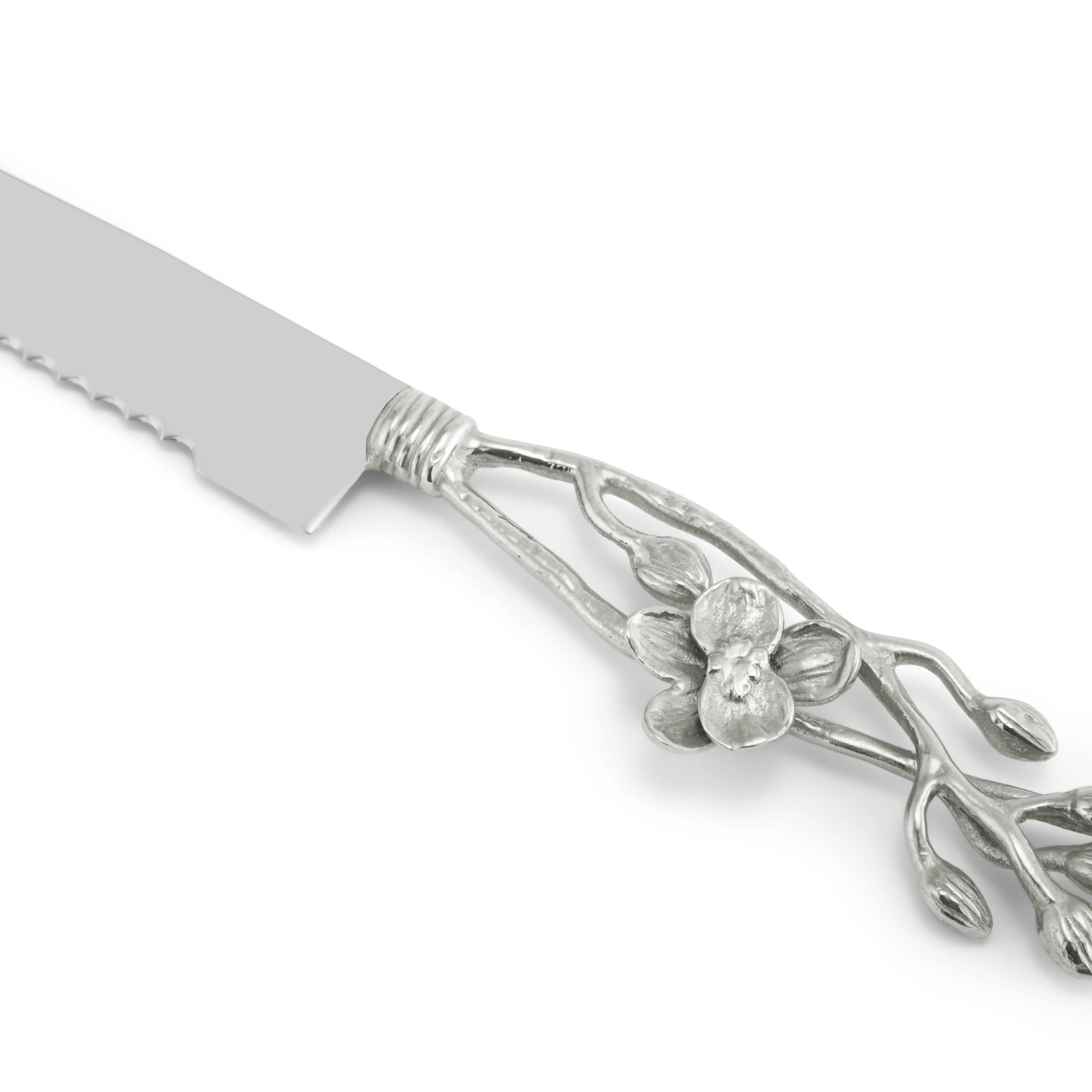 White Orchid Bread Knife